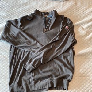 Peter Millar Charcoal Quarter Zip